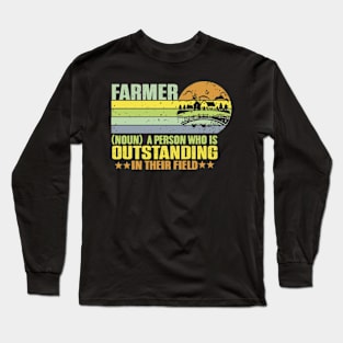 Farming Definition Long Sleeve T-Shirt